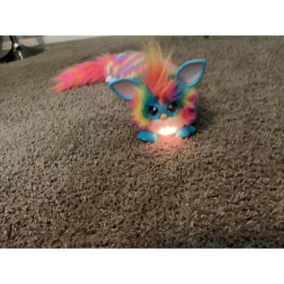 32 Long Furby DJ Interactive Toy Super Snuggly Rainbow Electronic Plush - Picture 4 of 6